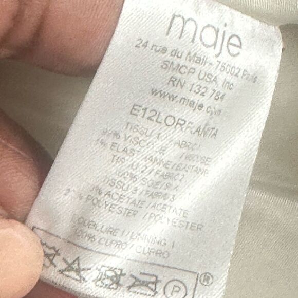 Maje Silk Sleevrless Mini Dress 2=M - Picture 6 of 8